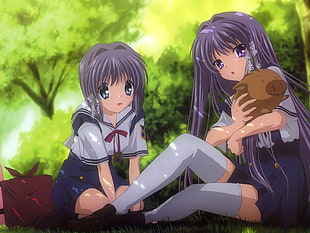violet-haired Clannad characters