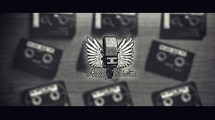 black and gray metal tool, Aerosol Productions, Kaptan H. Davran, cover art, angel HD wallpaper