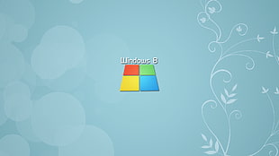 white and blue labeled box, Windows 8, operating systems, Microsoft Windows