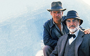 Indiana Jones movie screenshot, Indiana Jones and the Last Crusade, Harrison Ford, Sean Connery, movies HD wallpaper