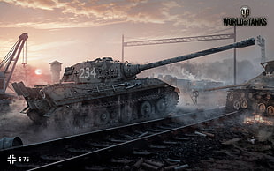 World of Tanks cover, World of Tanks, tank, E 75, wargaming HD wallpaper
