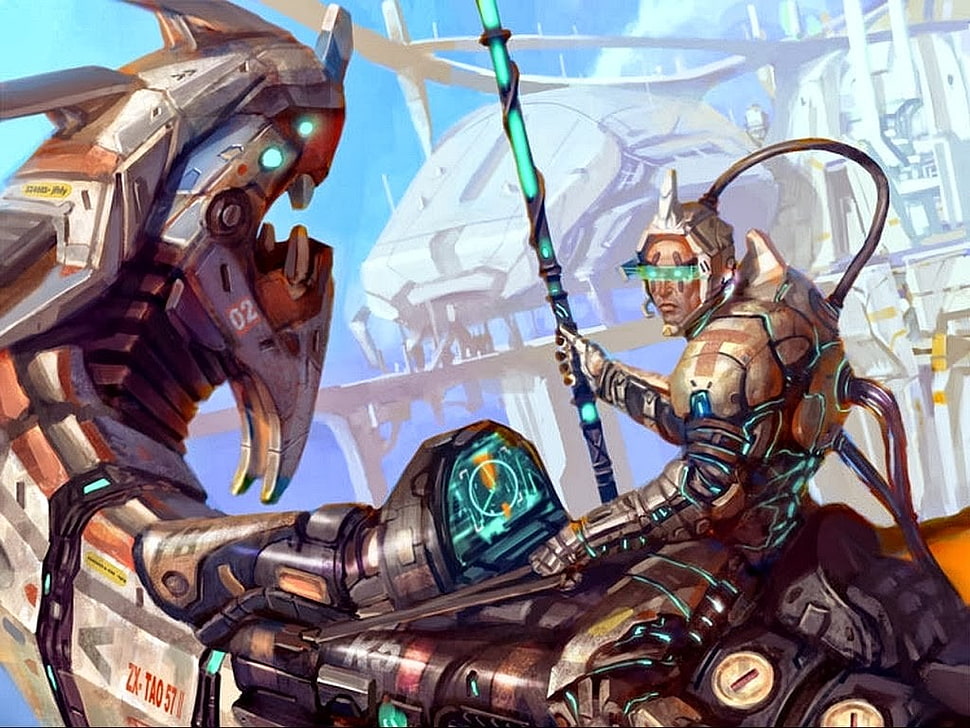 futuristic, artwork, science fiction HD wallpaper