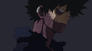 boy character in black top digital wallpaper, Boku no Hero Academia, anime, men, digital art