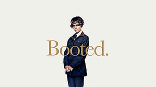 Booted. Kingsman Haley Berry wearing suit jacket
