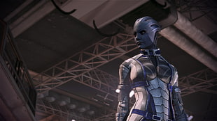female character digital wallpaper, Mass Effect, Liara T'Soni, video games