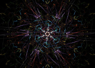 multicolored wallpaper, fractal, abstract, silk, digital art HD wallpaper