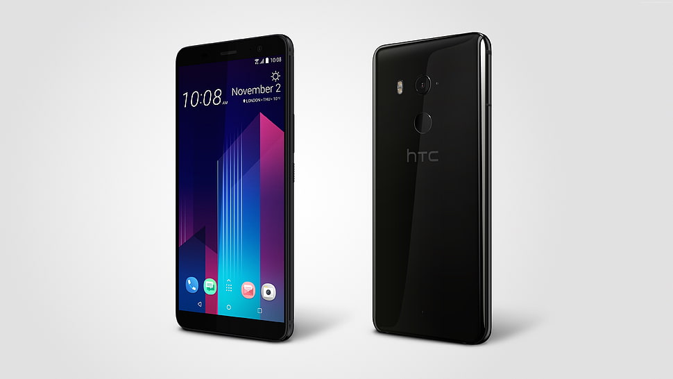 black Android smartphone HD wallpaper