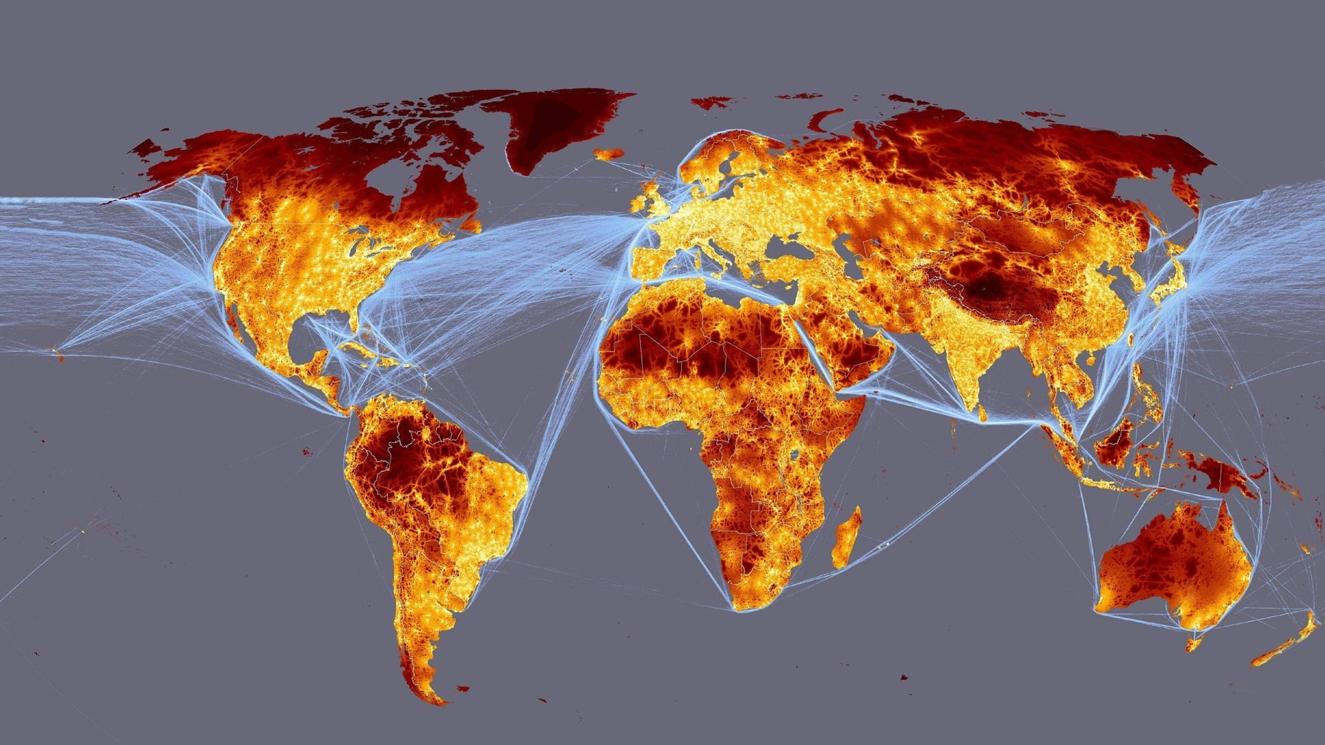 world map artwork, world map, map, population