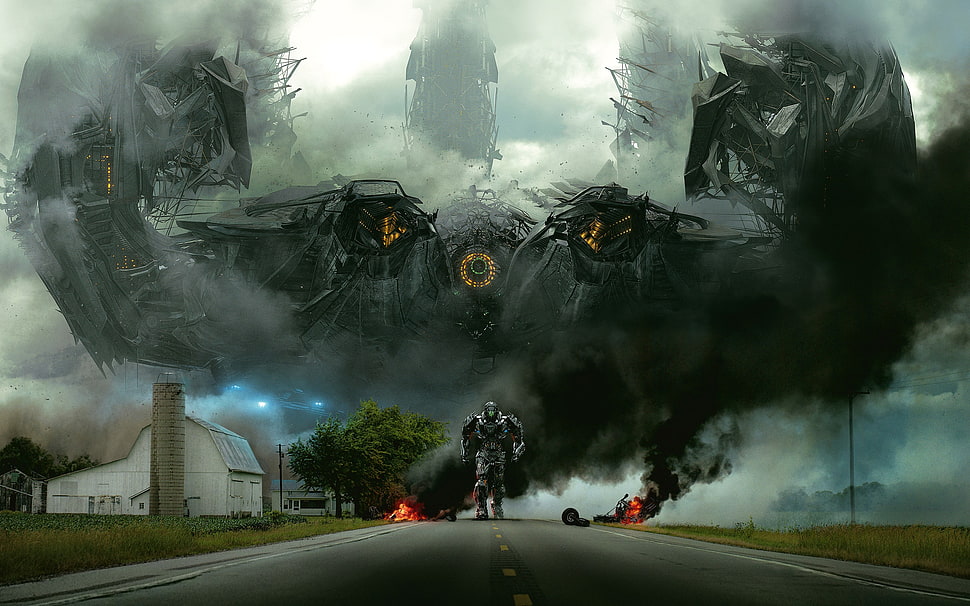 gray robot, Transformers: Age of Extinction, movies, Transformers HD wallpaper