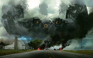 gray robot, Transformers: Age of Extinction, movies, Transformers