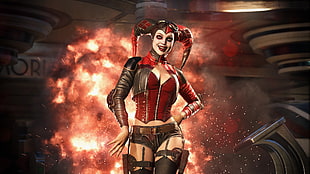 DC Harley Quinn digital wallpaper