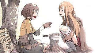 Lisbeth and Asuna from Sword Art Online, Sword Art Online, Yuuki Asuna