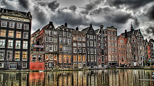 panoramic photography of high rise building near lake