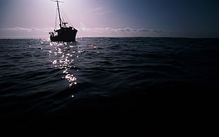 fishing vessel in ocean