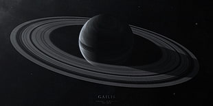 Saturn Planet digital wallpaper=