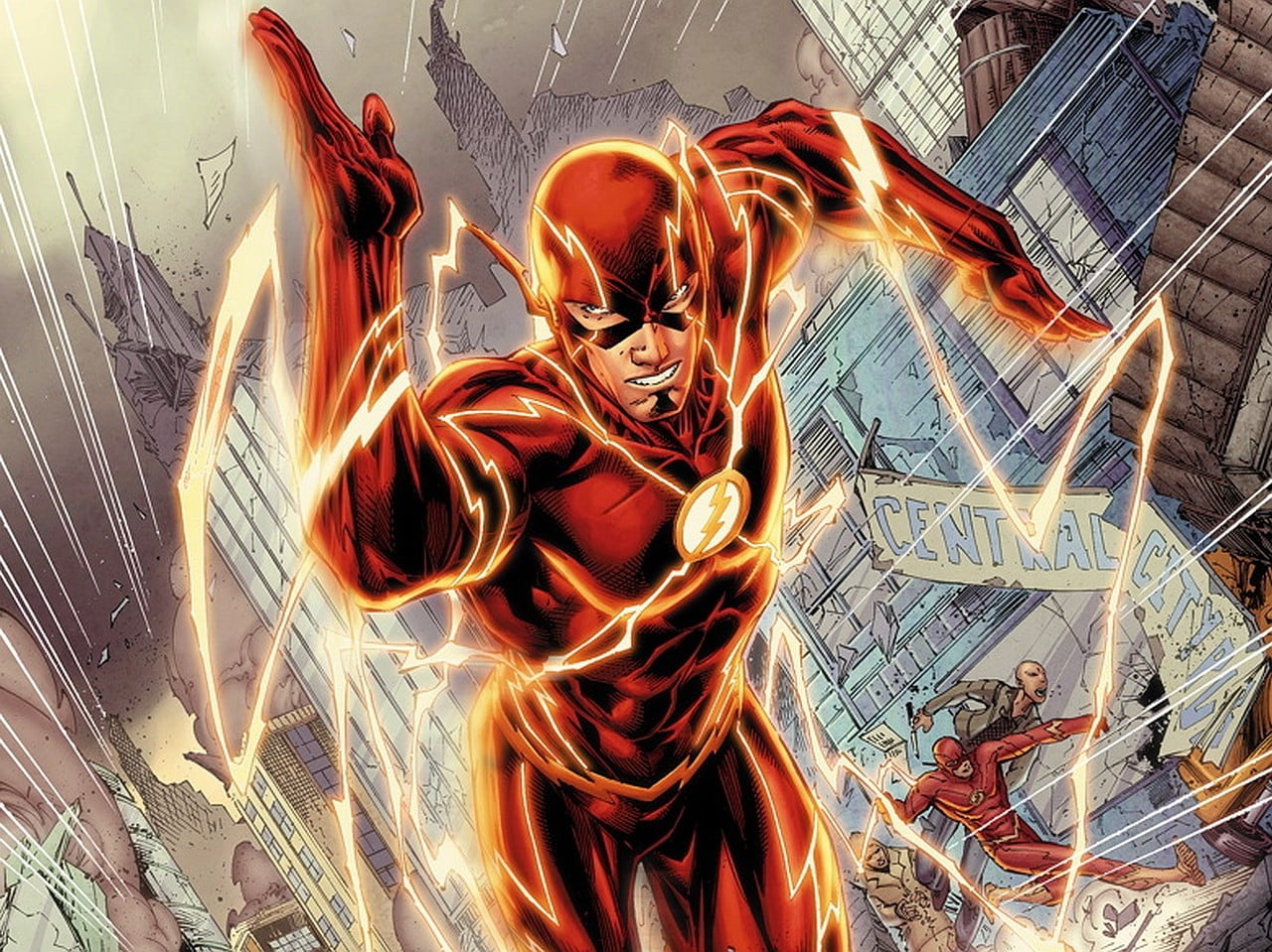 DC The Flash digital wallpaper, Flash, superhero, DC Comics