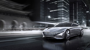 silver concept coupe, Hyundai Le Fil Rouge, Geneva Motor Show, 2018
