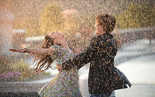 Zac Efron and Vanessa Hudgens High School Musical 3 dancing in the rain scene