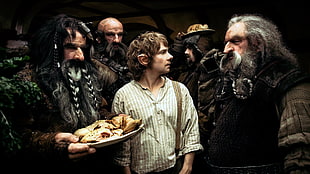 Lord of The Rings movie still, The Hobbit: An Unexpected Journey, movies, Bilbo Baggins, dwarfs HD wallpaper