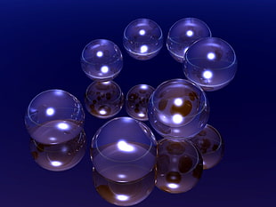 round clear glass containers