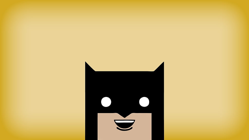 Lego Batman illustration, Batman, minimalism, simple background, digital art HD wallpaper