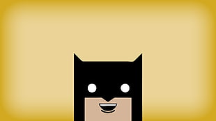 Lego Batman illustration, Batman, minimalism, simple background, digital art