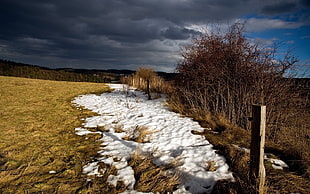 snow covered field