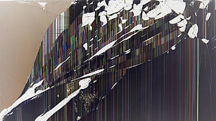 broken TV screen HD wallpaper