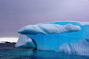 ice glacier near ocean during daytime, antarctica HD wallpaper