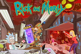 Rick and morty cartoon HD wallpaper