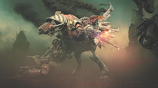 robot character digital wallpaper, Dawn of War 3, Warhammer 40,000, WH40K