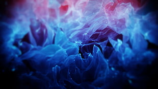 blue flames wallpaper, abstract