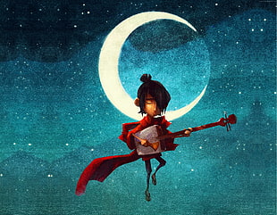 male cartoon character playing instrument digital wallpaper HD wallpaper