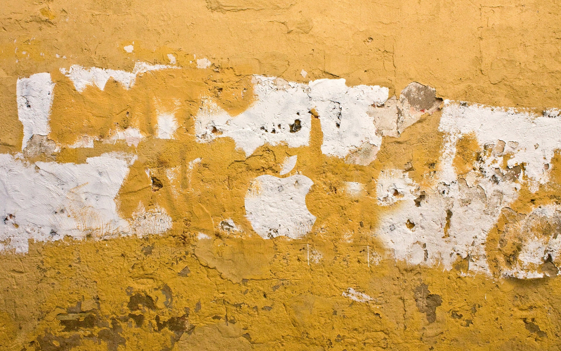 yellow and white painted wall