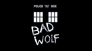 police box bad wolf