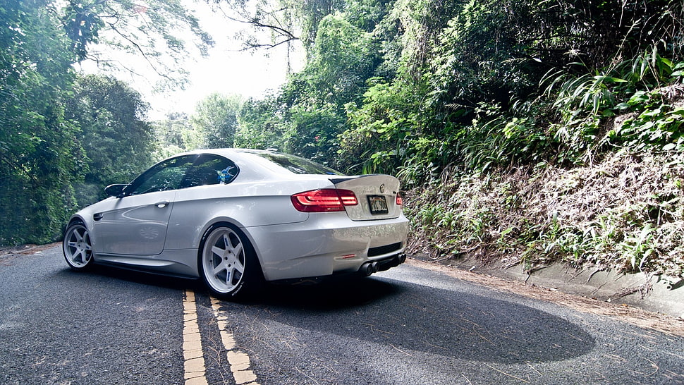 silver coupe, car HD wallpaper