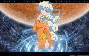 blue-haired female anime character wallpaper, Tengen Toppa Gurren Lagann, Teppelin Nia