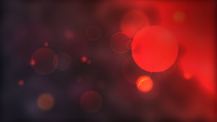 red bubble wallpaper, bokeh, circle, blurred