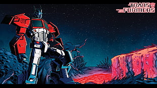 Transformers Optimus Prime illustration, Transformers, transformer
