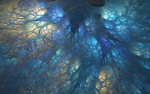 green and brown tree with lights photo
