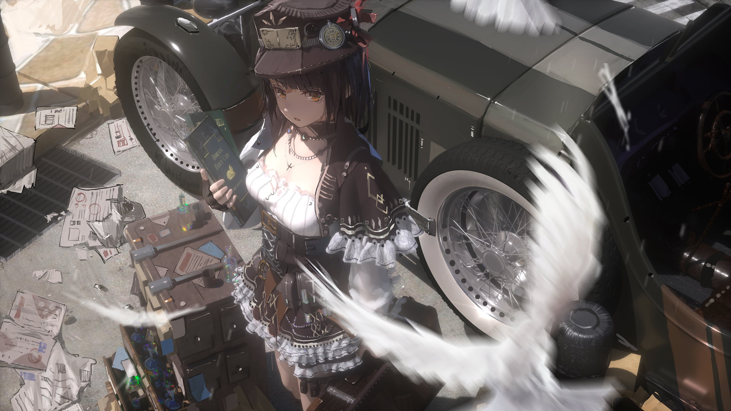 anime, anime girls, steampunk, Victorian