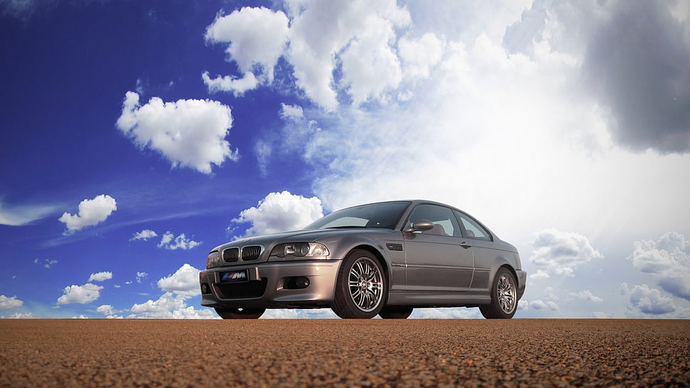 black BMW 3-series sedan, BMW M3 , BMW, car, silver cars HD wallpaper