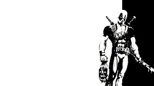 Deadpool digital wallpaper, Deadpool, superhero