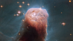 nebula illustration, space, NASA, galaxy, Cone Nebula HD wallpaper