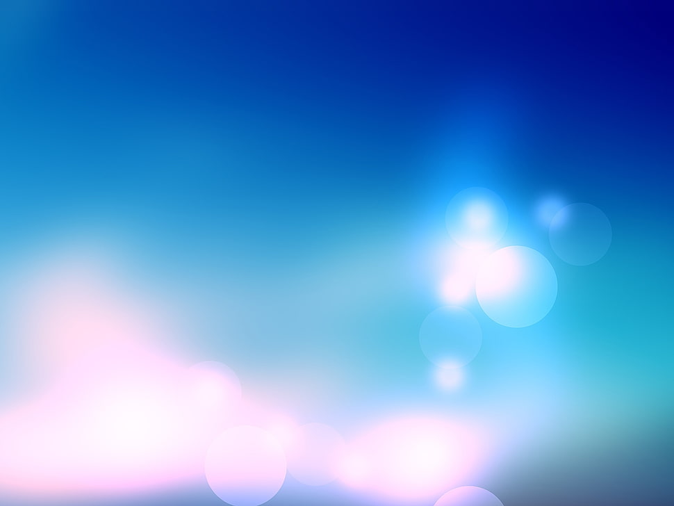 blue and pink bokeh lights HD wallpaper