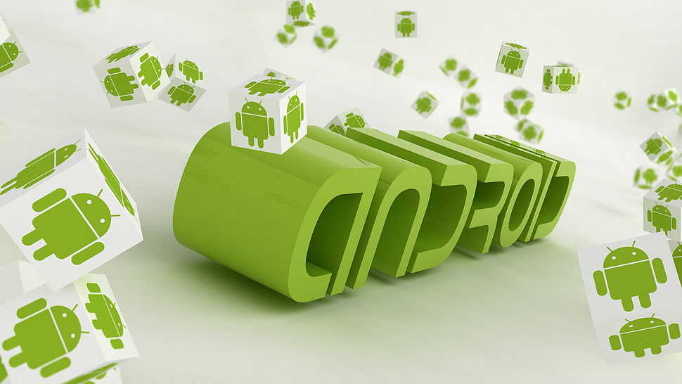 green Android logo HD wallpaper