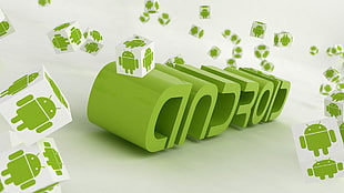 green Android logo HD wallpaper
