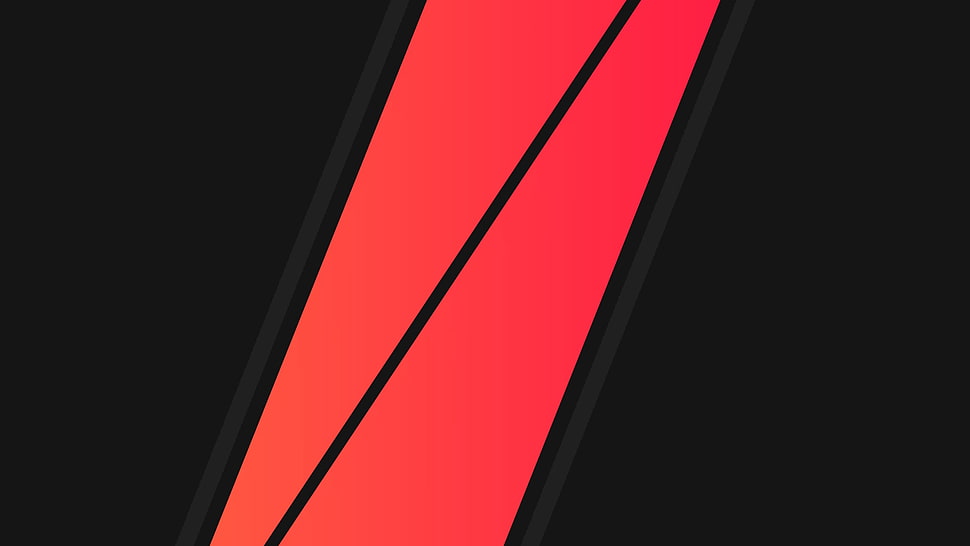 black, red, minimalism, vector HD wallpaper