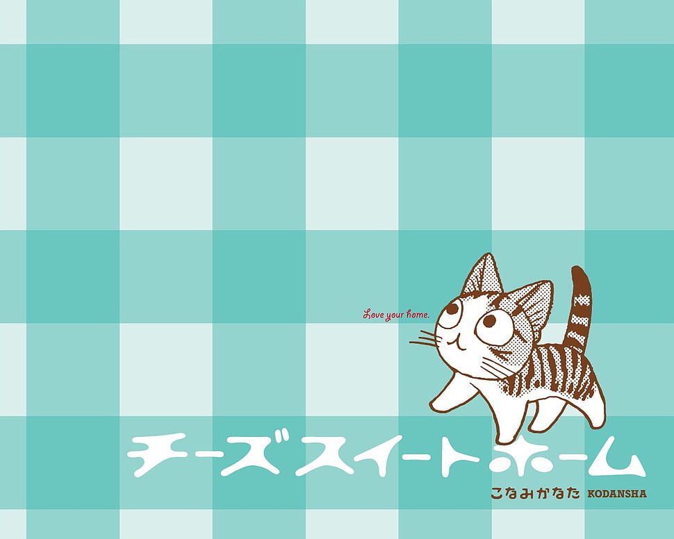white and black cat illustration, kittens HD wallpaper