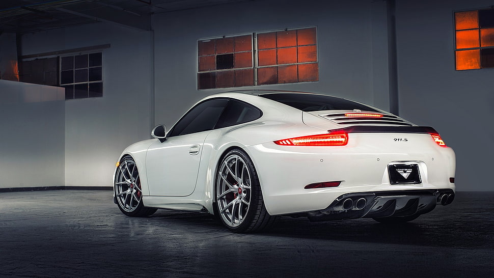 White coupe, Porsche 911 Carrera S, Porsche 911, Porsche, diffusers HD  wallpaper | Wallpaper Flare